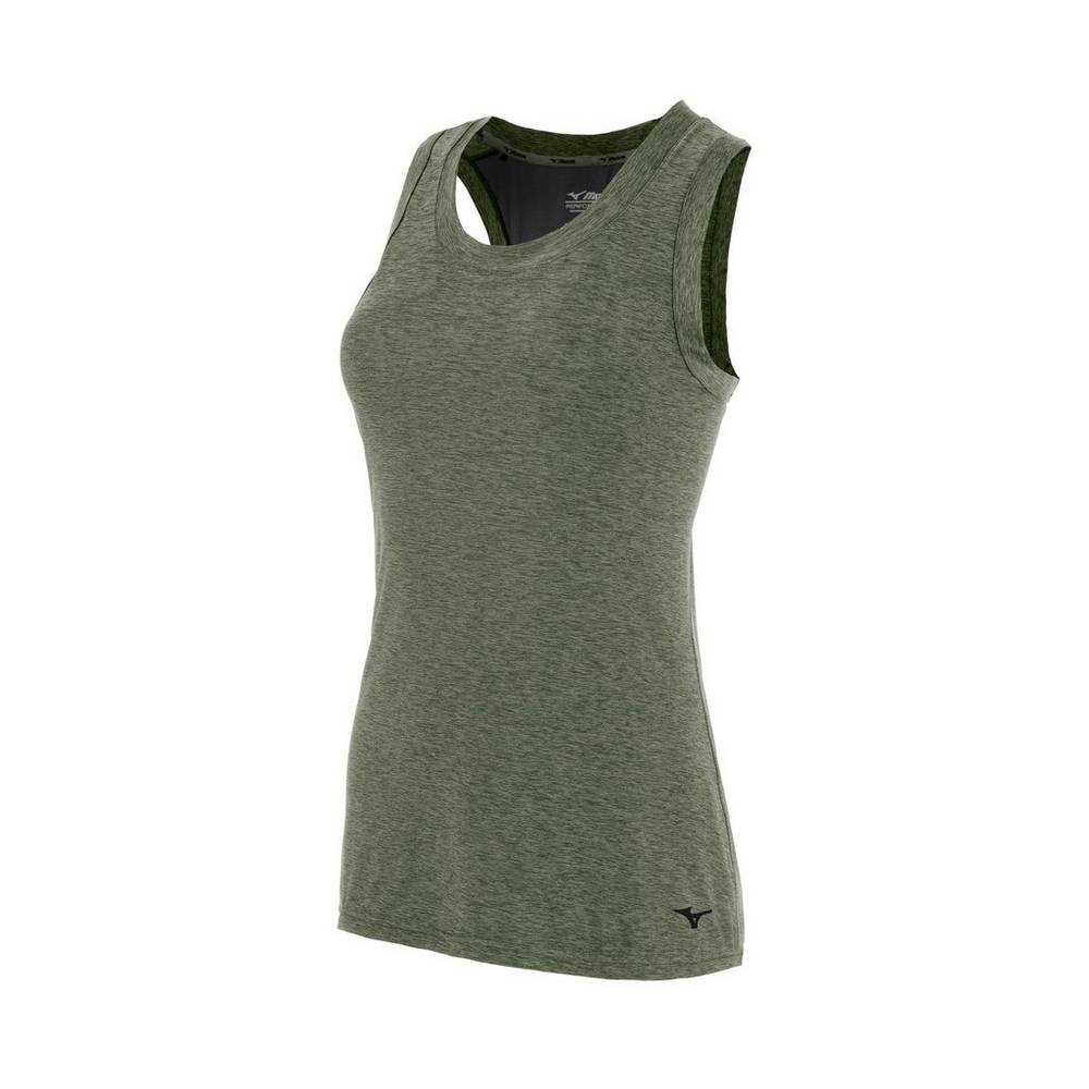 Mizuno Women's Alpha Running Tank Top Green (422030-JKP)